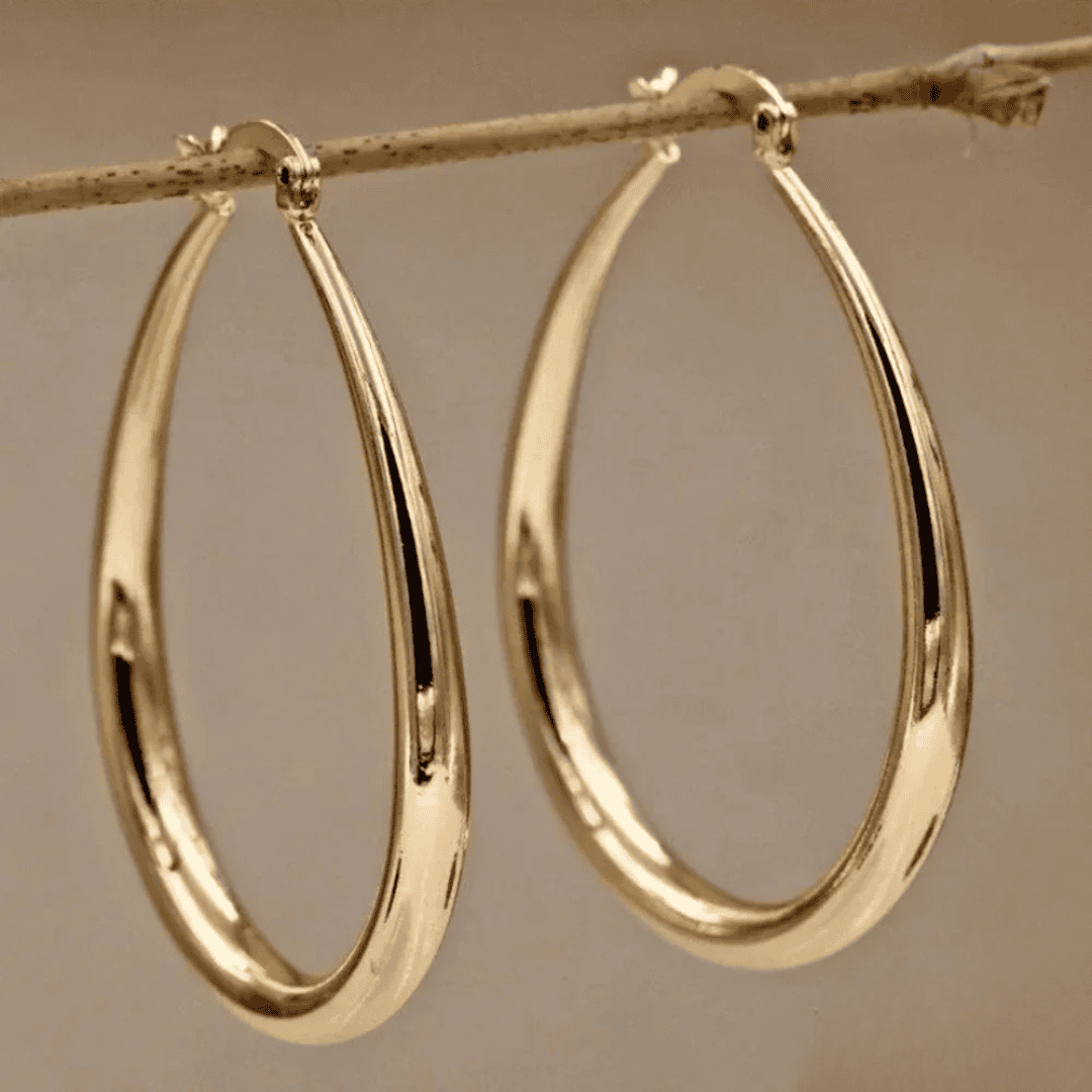 Elegant Gold Hoop Earrings