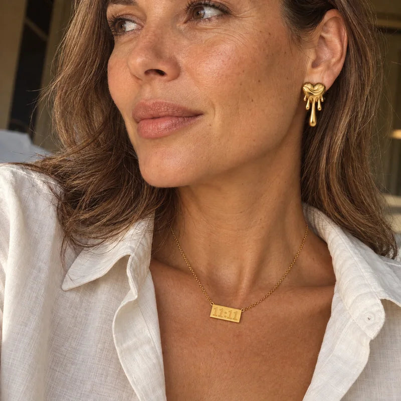 Meltdown Earrings and Lucky Elevens Necklace