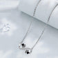 Infinity Paw Print Zirconia Necklace