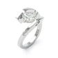 Vintage Zirconia Open Silver Ring
