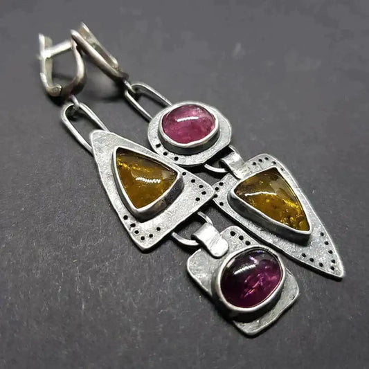 Vintage Triangle Earrings