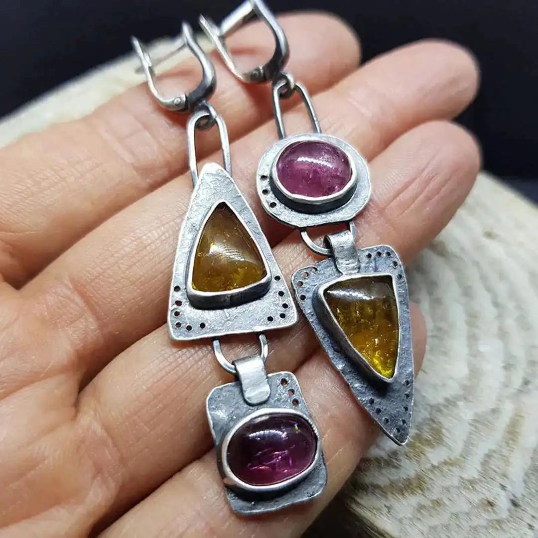 Vintage Triangle Earrings