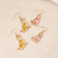 Floral Friend Silhouette Dangle Earrings