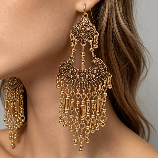 Vintage Mosaic Drop Earrings