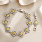 Lavish Yellow Floral Bracelet