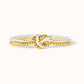Two Tone Love Knot Ring