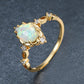 Celestial Opal Crystal Garden Ring