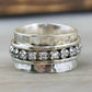 Vintage Round Sparkling Zirconia Inlaid Ring