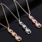 White Gold Infinity Zirconia Necklace