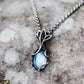 Radiant Lotus Silver Necklace