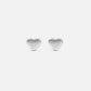 Stylish Mini Heart Silver Earrings