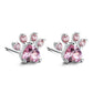 Paw Set 4 Pieces with Zirconia Heart