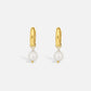 Timeless Gold Pearl Drop Earrings
