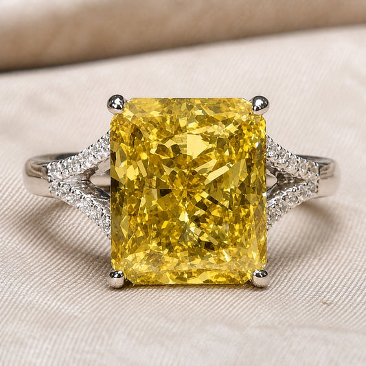 Ethereal Yellow Gemstone Ring