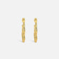 Gold Zephyr Hoop Earrings