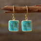 Bohemian Square Turquoise Earrings