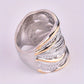 Creative Zirconia Wrapped Multi-Layer Ring