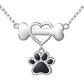 Silver Best Friend Heart Pendant Necklace