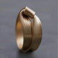 Golden Knot Brushed Statement Band