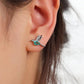 Hummingbird Zirconia Stud Earrings