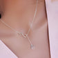 Dog Paw Infinity Drop Necklace