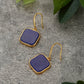 Bohemian Square Lapis Lazuli Earrings