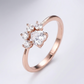 Unique Paw Zirconia Ring