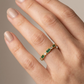 Emerald Style Zirconia Band Ring