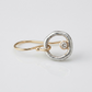 Vintage Silver Circle Earrings