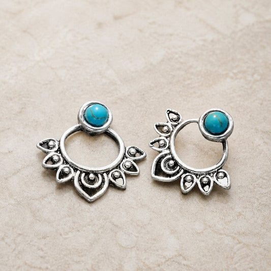 Exquisite Turquoise Drop Earrings