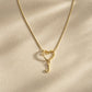Evermore Heart Initial Necklace