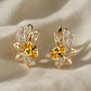 Sophisticated Golden Leaf Earrings