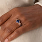 Vintage Round Sapphire Gold Ring