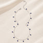 Blue Stones Choker Drop Necklace