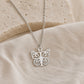 Butterfly Initial Letter Pendant Necklace