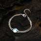 Custom Silver Moonstone Bracelet