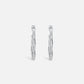 Silver Zephyr Hoop Earrings