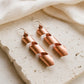 Amber Dusk Copper Earrings