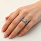 Exquisite Zirconia Engraved Ring
