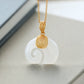 Jade Elephant Gold Necklace