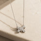 Elegant Bow Zirconia Necklace