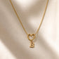 Evermore Heart Initial Necklace