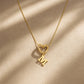 Evermore Heart Initial Necklace