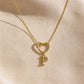 Evermore Heart Initial Necklace