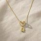 Evermore Heart Initial Necklace