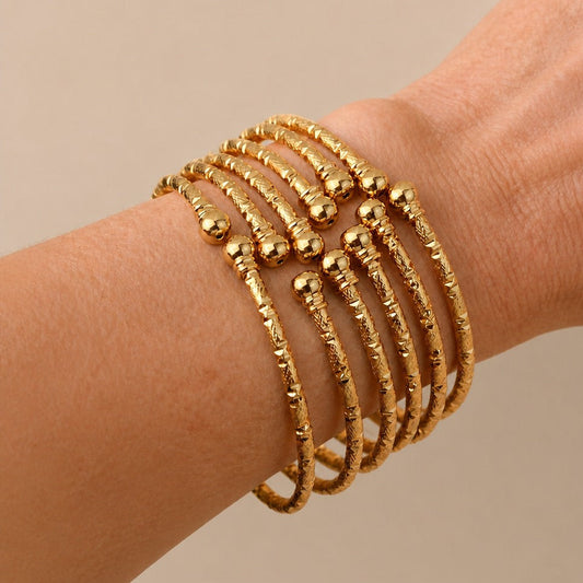 Golden Legacy Stack Bangle