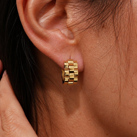 Timeless Wave Statement Earrings