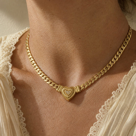 Heritage Heart Charm Necklace