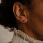 Heart Halo Stud Earrings
