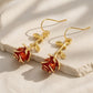 Vintage Rose Drop Earrings